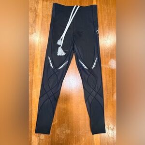 CW-X Black Compression Leggings for Runners Temp regulation Exo-Web Panel NWOT